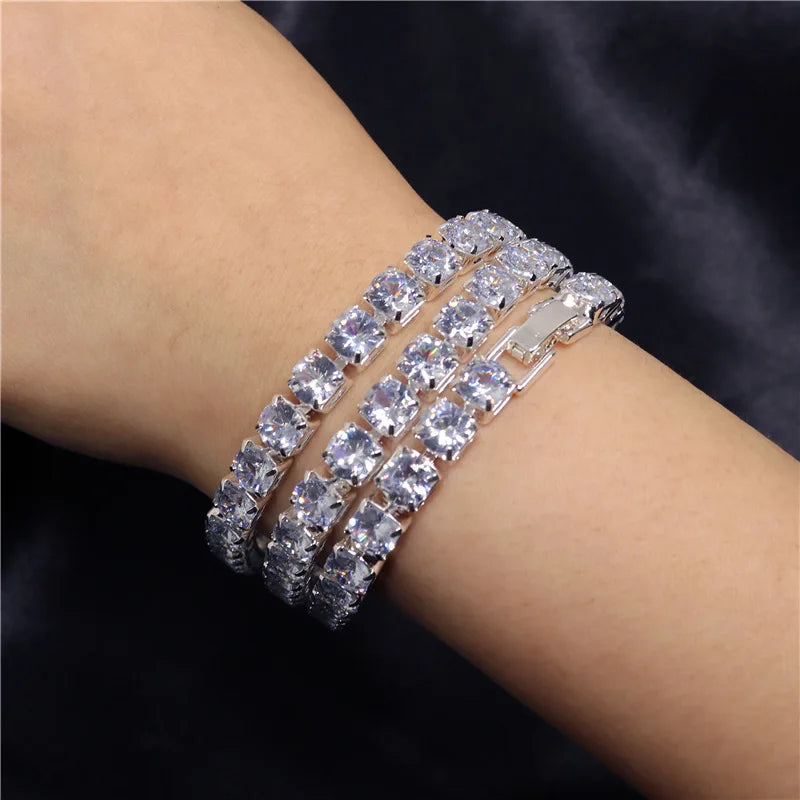 Zirkonia Tennisarmband in Silber – Funkelnder Schmuck für Damen