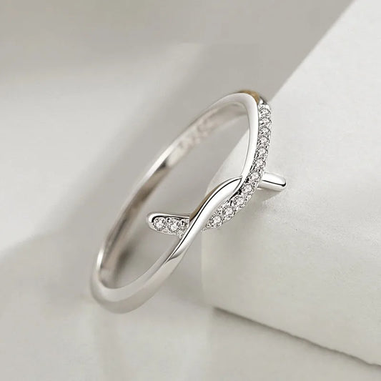 Eleganter 925 Sterling Silber Ring mit Zirkonia – Handgefertigter Schmuck von Pamadora