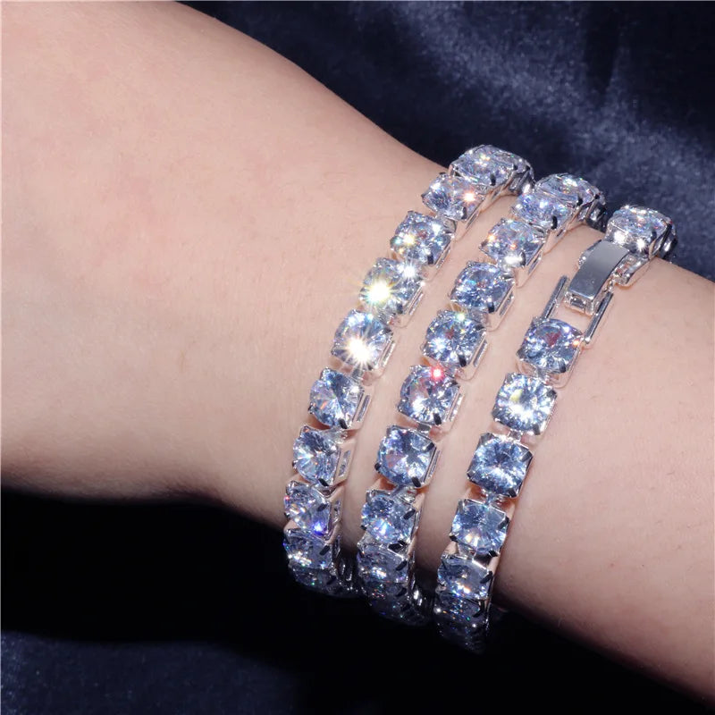 Zirkonia Tennisarmband in Silber – Funkelnder Schmuck für Damen