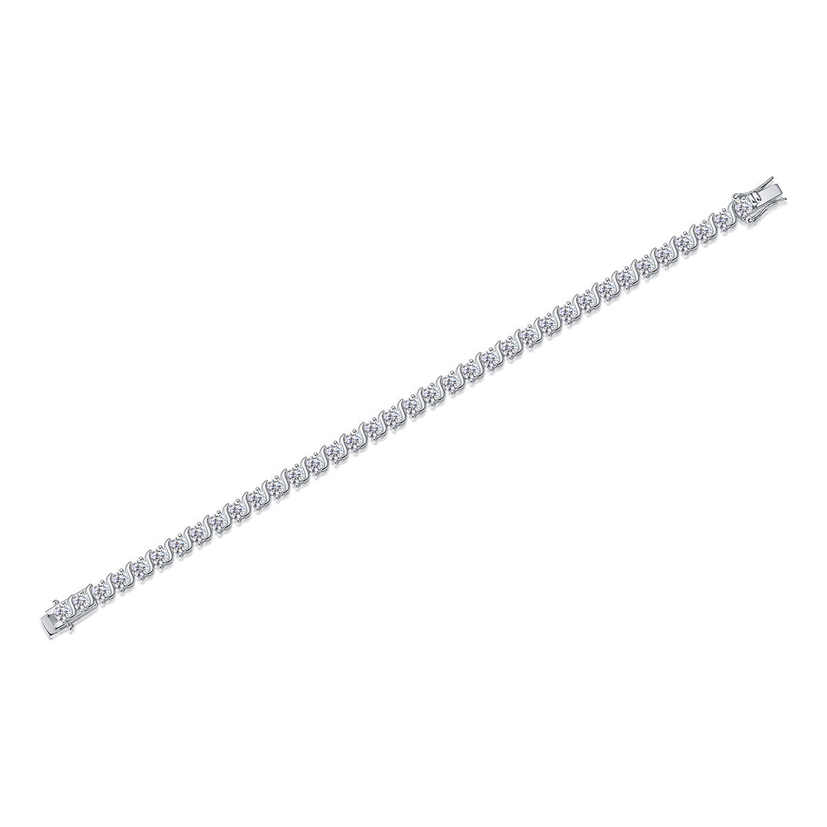✨ „Light Luxury High-Grade Fashion S925 Silber Horoskop-Schnallen-Armband mit Voll-Einlage“