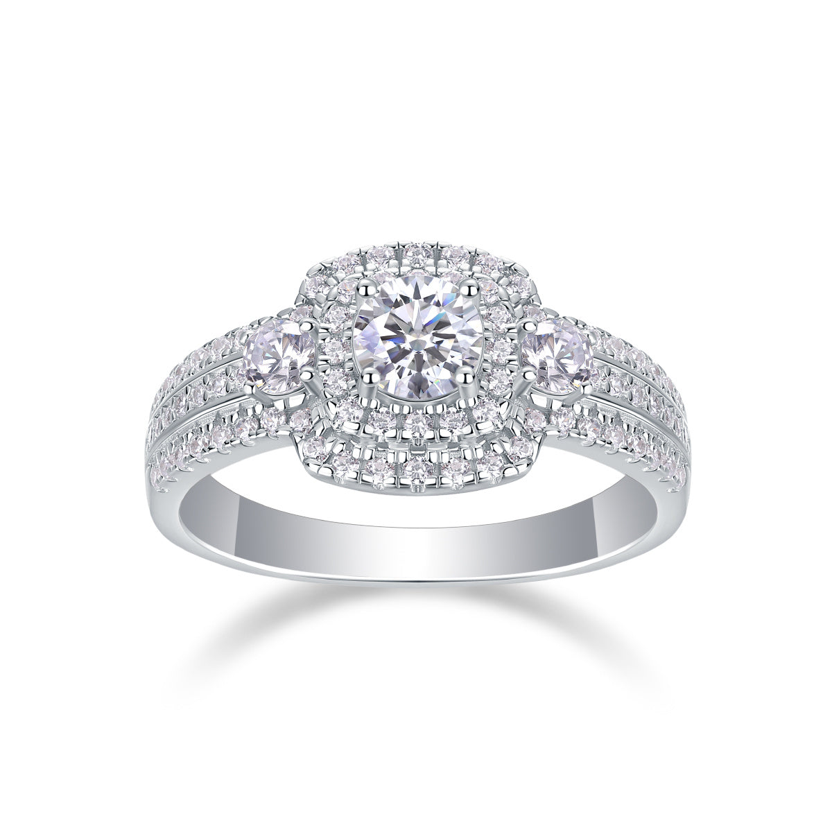 💎 „Afternoon in the Gobi“ – Stilvolles Luxus-Schmuck-Set mit ½ Karatt Moissanite, S925 Sterlingsilber & Platin-Plattierung