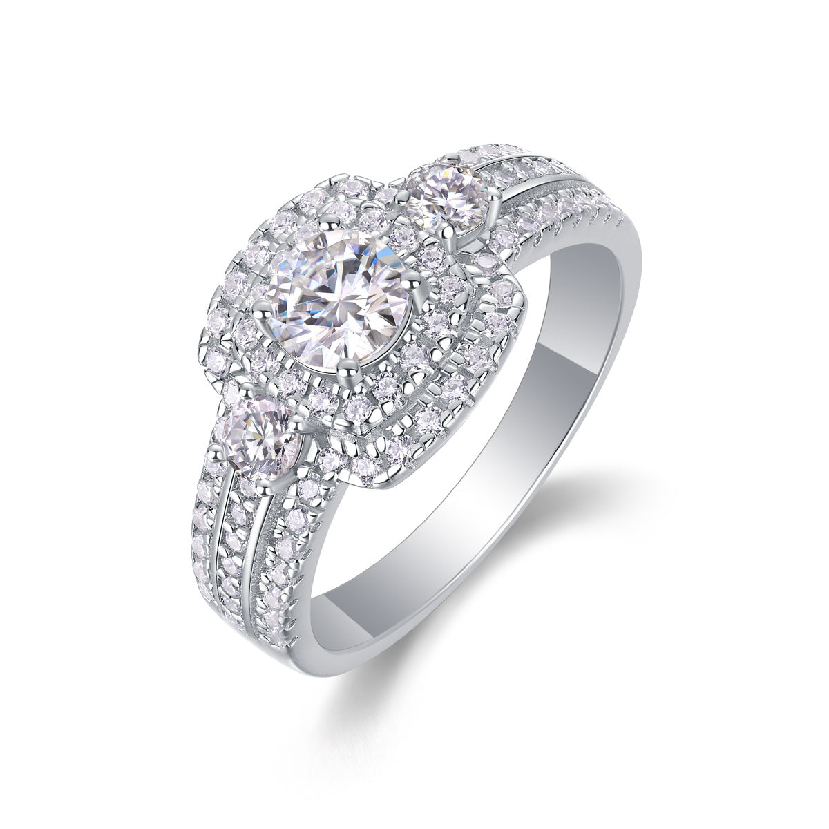 💎 „Afternoon in the Gobi“ – Stilvolles Luxus-Schmuck-Set mit ½ Karatt Moissanite, S925 Sterlingsilber & Platin-Plattierung