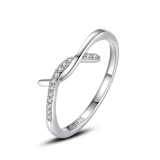 Eleganter 925 Sterling Silber Ring mit Zirkonia – Handgefertigter Schmuck von Pamadora
