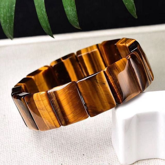 👉 „Natürliches Armband aus gelbem Tigerauge“