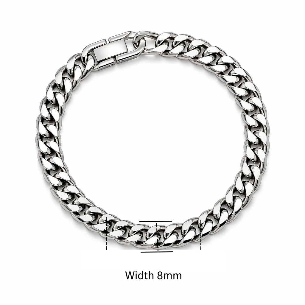 Geflochtenes Magnetarmband aus Edelstahl – Doppelreihe mit Fischschuppen-Design