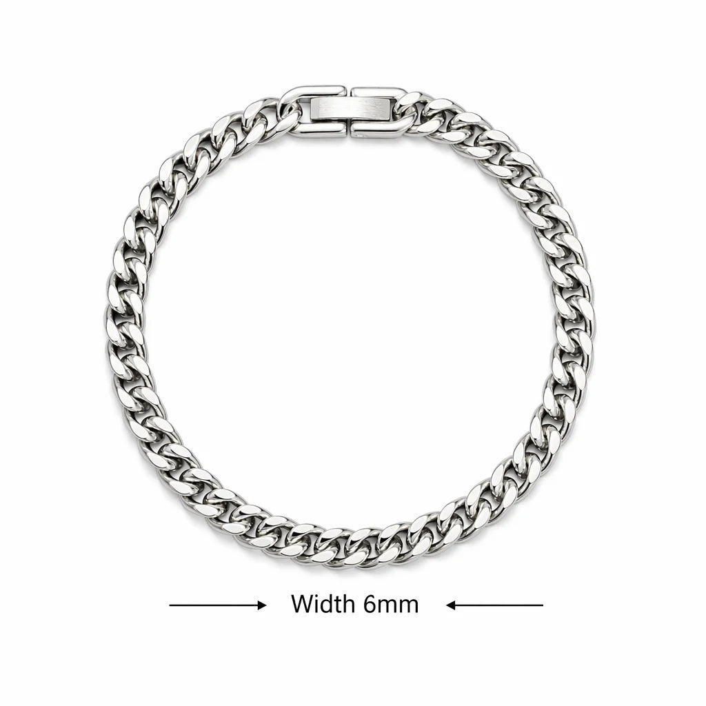 Geflochtenes Magnetarmband aus Edelstahl – Doppelreihe mit Fischschuppen-Design