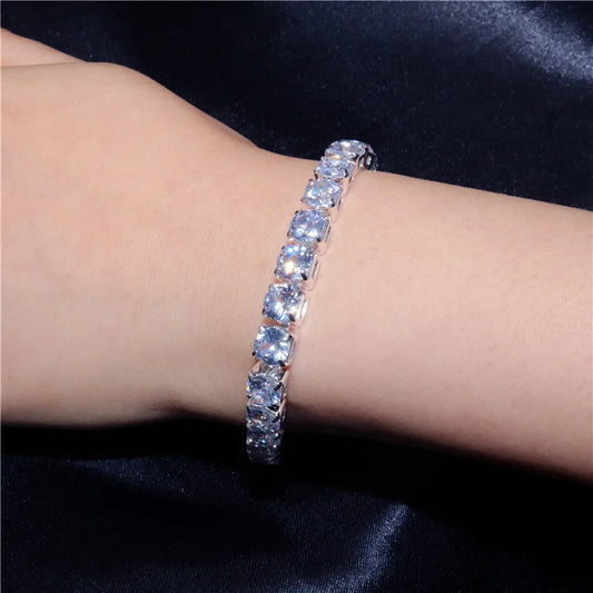 Zirkonia Tennisarmband in Silber – Funkelnder Schmuck für Damen