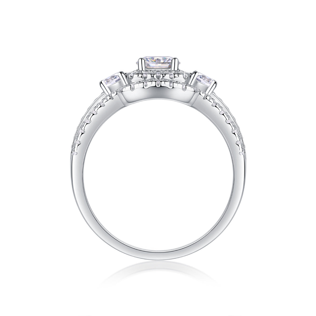 💎 „Afternoon in the Gobi“ – Stilvolles Luxus-Schmuck-Set mit ½ Karatt Moissanite, S925 Sterlingsilber & Platin-Plattierung